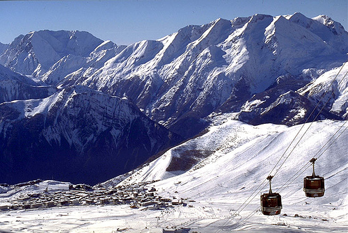 Lyžování a zimní dovolená v Les Grandes Rousses (L'Alpe d'Huez, Francie)